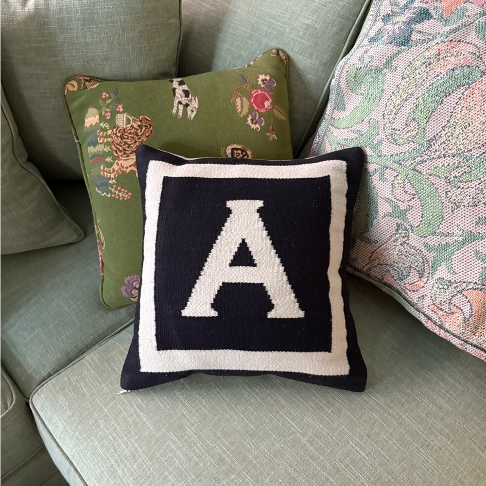 Jonathan Adler Initial Pillow A